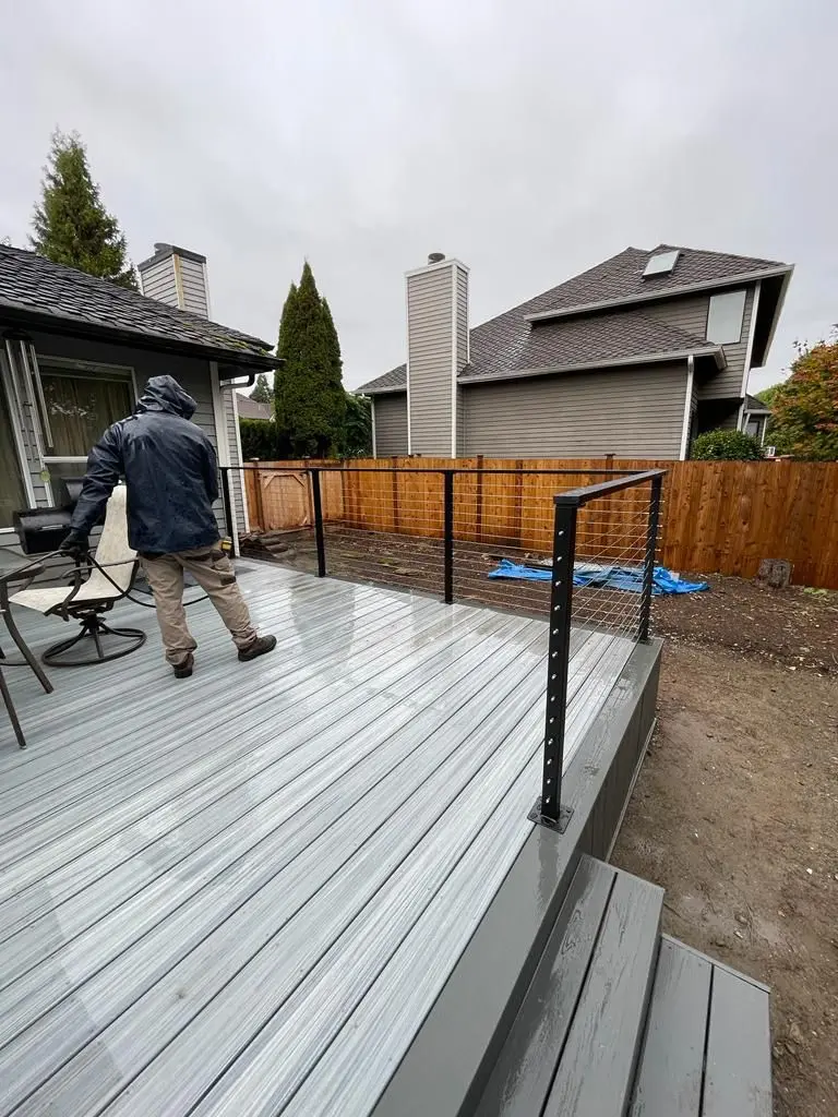 Deck Builder in Seattle building a rooftop deck for a Capitol Hill home with city views